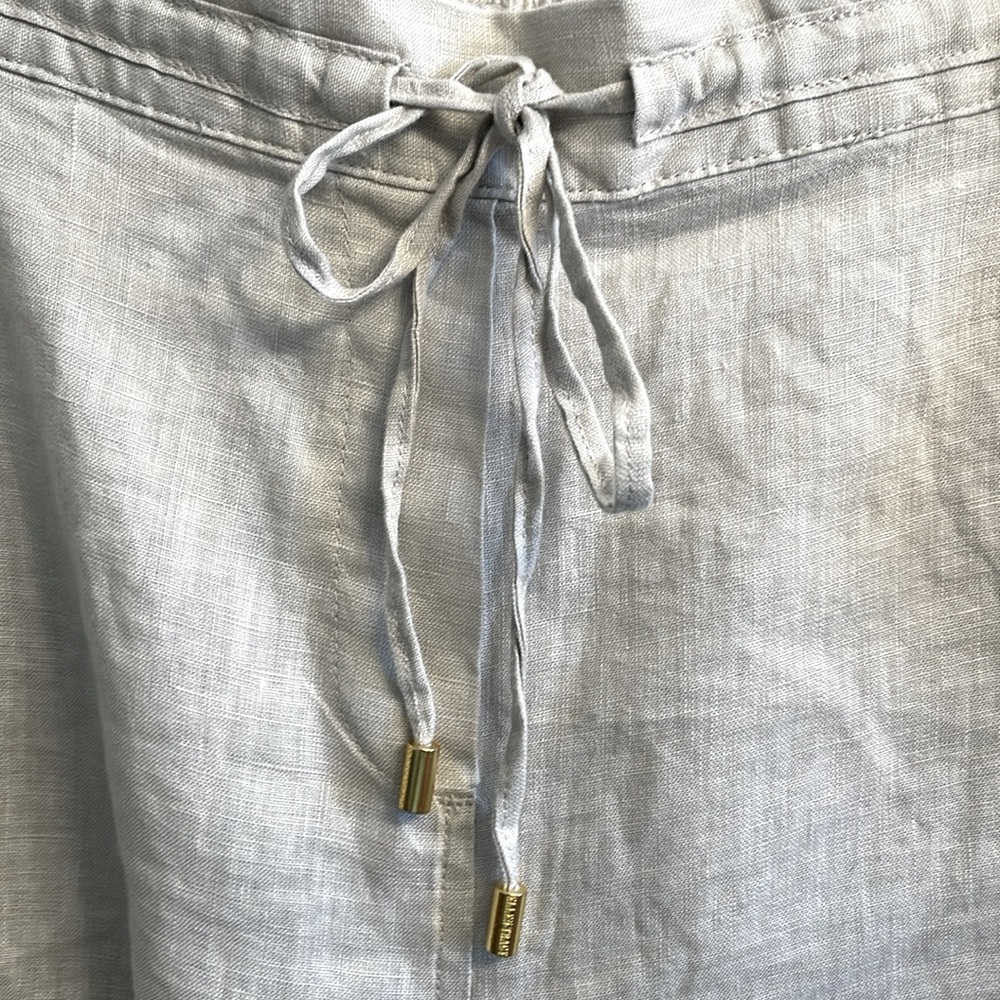 Ellen Tracy Light Tan Linen Shorts , size Large, NWT - Picture 4 of 10
